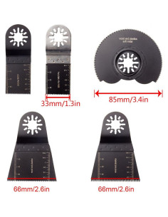 Juego de 5 Hojas de Serrar Oscilante CBTONE para Multiherramienta 2