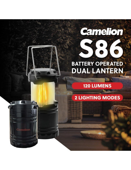 Linterna LED Camelion S86 6 Piezas Resistente al Agua
