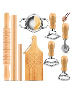 Kit de Herramientas para Hacer Pasta Gnocchi Crssbrohip 9 Piezas