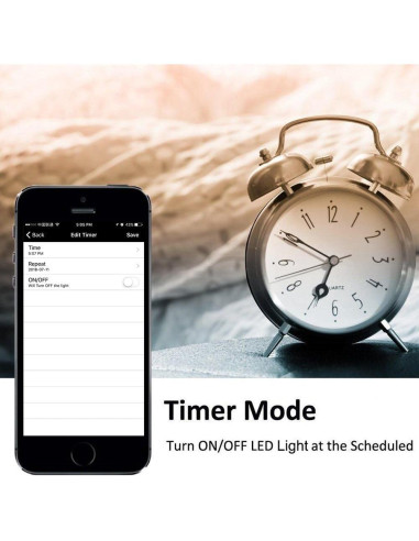 FVTLED Luces LED Empotradas 20pcs 12V Control WiFi Negro