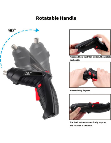 Destornillador eléctrico JENABOM 8 en 1 3.6V recargable