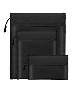 Bolsa de Documentos a Prueba de Fuego y Agua Lihengkong - 3 Pzas