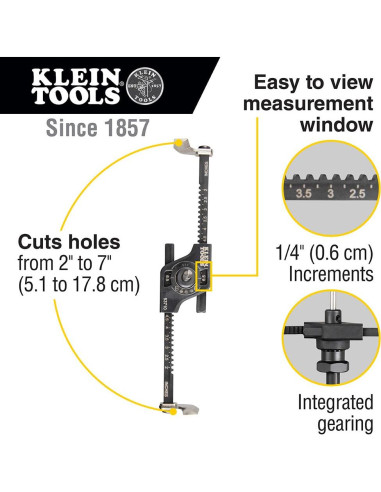 Sierra de Agujero Klein Tools 53710 Ajustable 5,1-17,8 cm