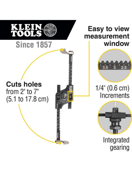 Sierra de Agujero Klein Tools 53710 Ajustable 5,1-17,8 cm