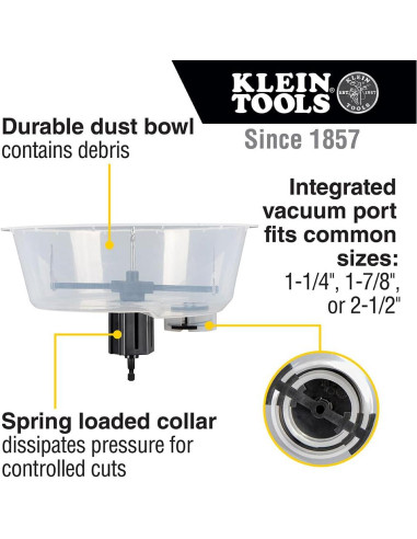 Sierra de Agujero Klein Tools 53710 Ajustable 5,1-17,8 cm