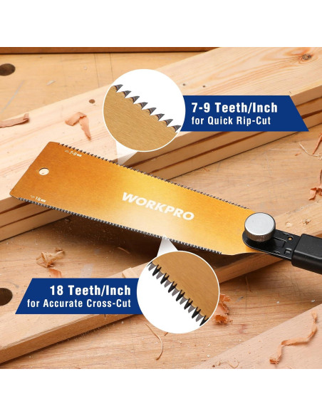 Sierra de Tirar WORKPRO 20,32 cm Doble Filo para Madera