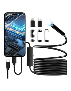 Cámara Endoscópica Pipirich HD 1920P 5m IP67 Luz LED Ajustable