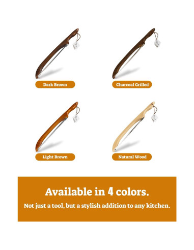 Cortador de Pan Indirewash 41.91 cm Serrado Madera Marrón