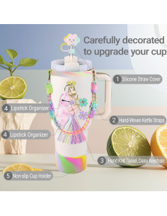 Juego de Accesorios KIKIIKE para Stanley Cup - 8 Piezas Coloridas 2