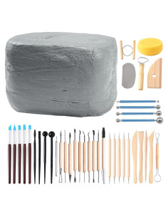 Arcilla Natural ReArt de Secado al Aire 4.54 kg + 40 Herramientas