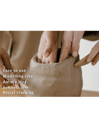 Arcilla Natural ReArt de Secado al Aire 4.54 kg + 40 Herramientas