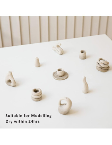 Arcilla Natural ReArt de Secado al Aire 4.54 kg + 40 Herramientas