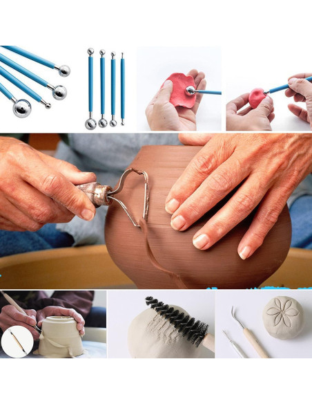 Arcilla Natural ReArt de Secado al Aire 4.54 kg + 40 Herramientas