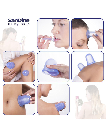 Kit de Ventosas Faciales y Corporales SanDine - 4 Piezas