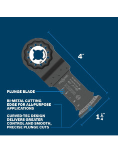 Cuchilla de Corte Inmersión Bi-Metal Bosch OSM114F 3.18 cm 2