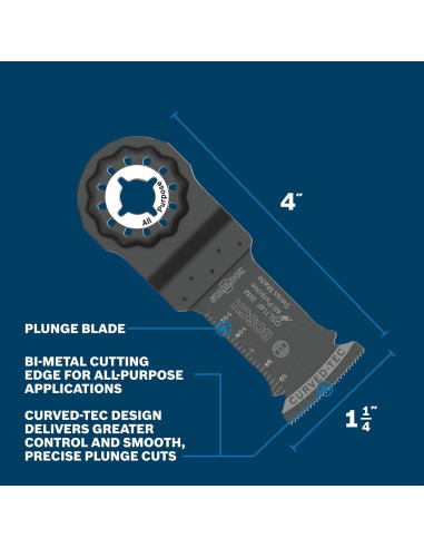 Cuchilla de Corte Inmersión Bi-Metal Bosch OSM114F 3.18 cm