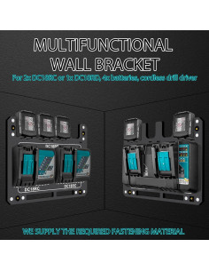 Soporte de Pared para Cargador y Baterías Makita GJ-1 2