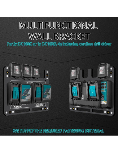 Soporte de Pared para Cargador y Baterías Makita GJ-1