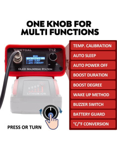Estación de Soldadura Inalámbrica Voietoal 80W con Pantalla OLED 2