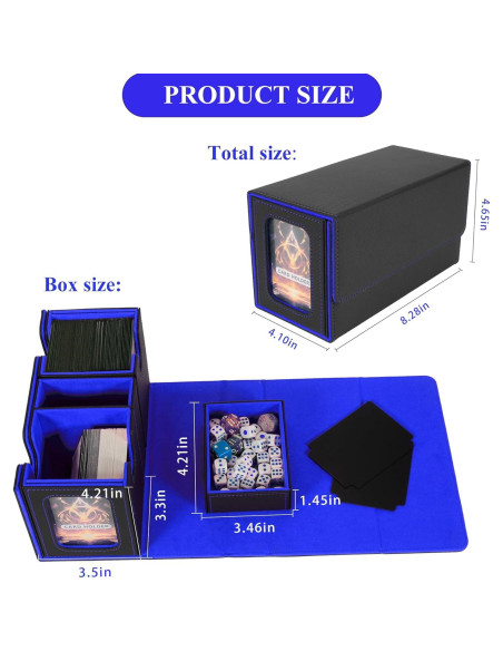 Caja de Deck Commander EDH DoawBang para 240 Cartas Doble Manga