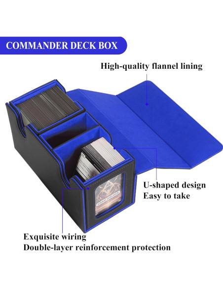 Caja de Deck Commander EDH DoawBang para 240 Cartas Doble Manga
