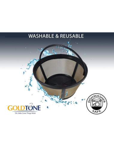 Filtro de Cesta Reutilizable GoldTone para Cafeteras 2 Piezas