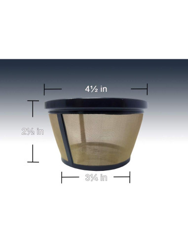 Filtro de Cesta Reutilizable GoldTone para Cafeteras 2 Piezas