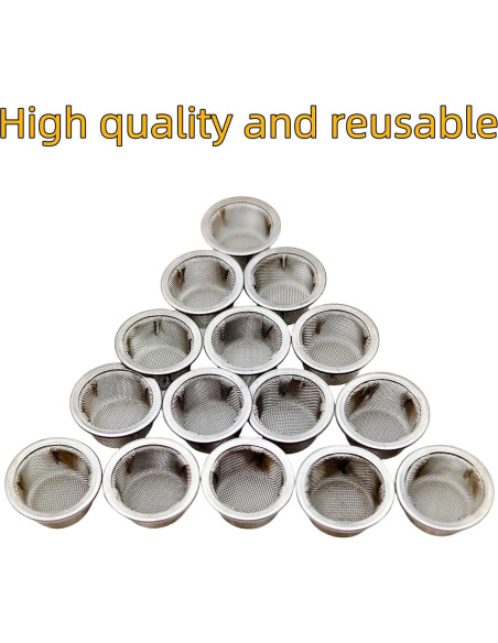 15 Filtros de Pantalla de Tubo Ruilida 1.27 cm Acero Inoxidable