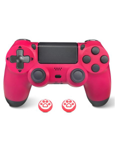 Controlador Inalámbrico Hcirtnawi para PS4/PC - Rosa Brillante