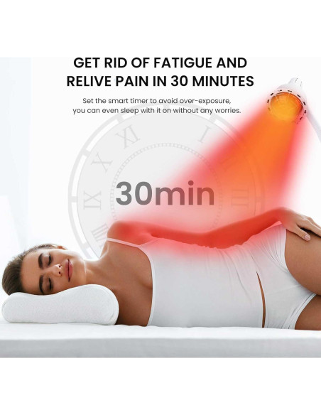 Lámpara de Terapia de Luz Roja YUNCHI 275W con Control Remoto