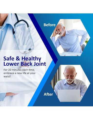 Faja Terapia Luz Roja Inalámbrica PEEWF 30 LEDs Alivio Dolor