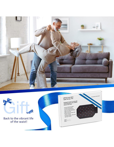 Faja Terapia Luz Roja Inalámbrica PEEWF 30 LEDs Alivio Dolor