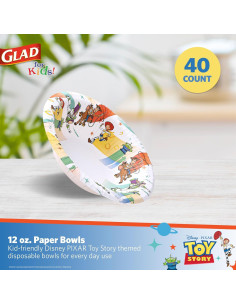 Tazones de Papel Disney Pixar Toy Story 12oz - 40 Unidades 2