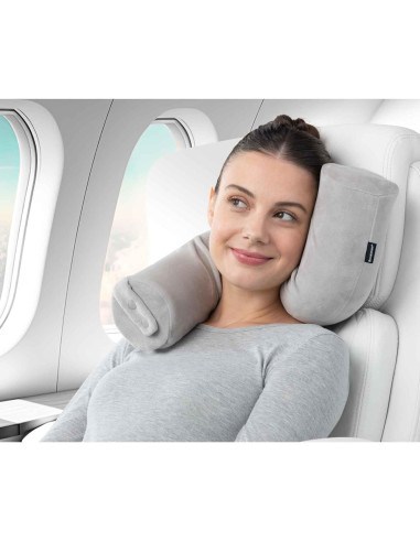 Almohada de Viaje Brookstone Free Form Espuma Viscoelástica