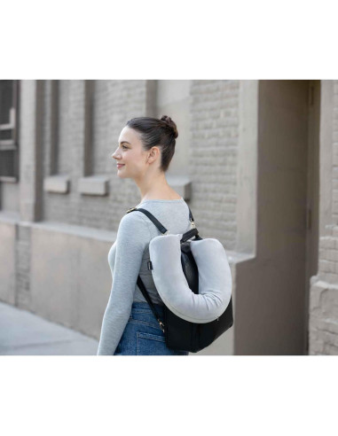 Almohada de Viaje Brookstone Free Form Espuma Viscoelástica