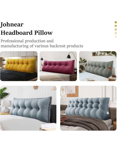 Almohada en Cuña YXCSELL Pequeña Soporte Lumbar Gris