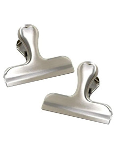 Pinzas para bolsas Norpro de acero inoxidable, 2 piezas