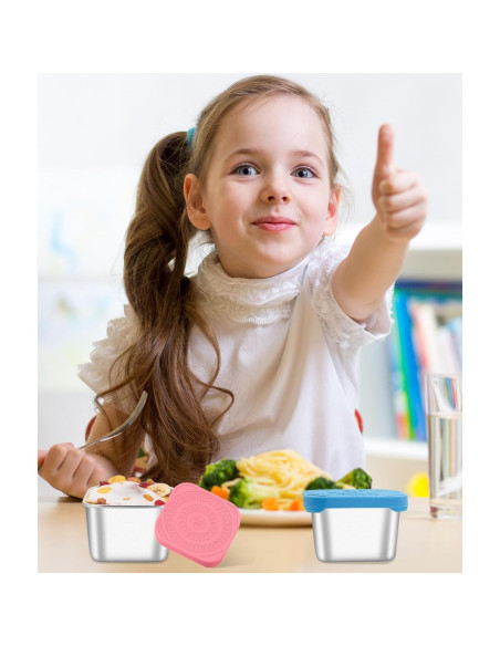 Contenedores de Snack Atecare 8 Piezas 170g Acero Inoxidable Contenedores de Snack Atecare 8 Piezas 170g Acero Inoxidable