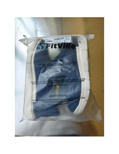 Zapatos Diabéticos FitVille Mujeres 9 Ancho Negro Malla