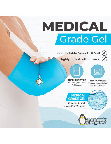 Manga de Gel Penguin Fingers para Alivio de Dolor Articular