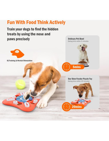 Juguete Rompecabezas Interactivo para Perros Knitly 25,4cm