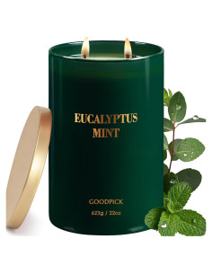 Vela Aromática Goodpick Eucalipto y Menta 22oz 120 Horas