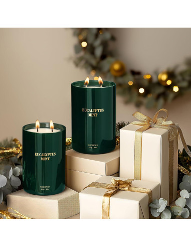 Vela Aromática Goodpick Eucalipto y Menta 22oz 120 Horas
