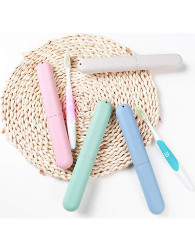 Estuches de Cepillo de Dientes de Viaje NEXCURIO - 4 Piezas