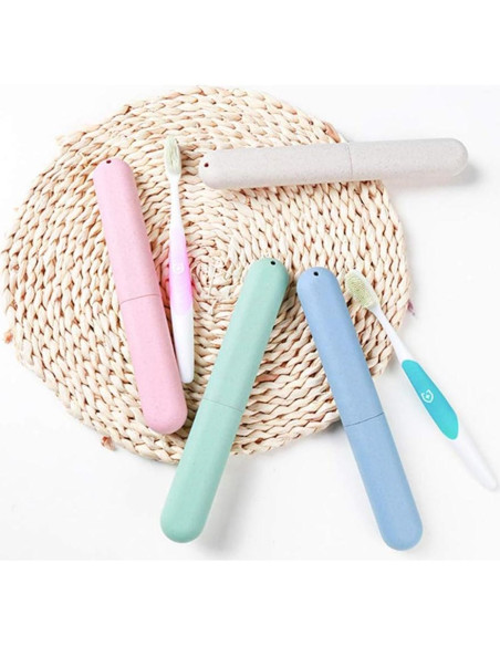 Estuches de Cepillo de Dientes de Viaje NEXCURIO - 4 Piezas