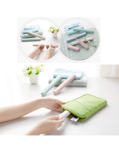 Estuches de Cepillo de Dientes de Viaje NEXCURIO - 4 Piezas