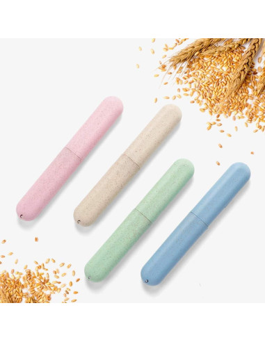 Estuches de Cepillo de Dientes de Viaje NEXCURIO - 4 Piezas