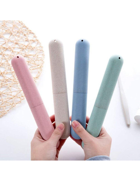 Estuches de Cepillo de Dientes de Viaje NEXCURIO - 4 Piezas