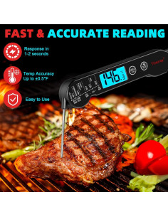 Termómetro Digital de Carne Tinerray - Lectura Rápida IP67 2