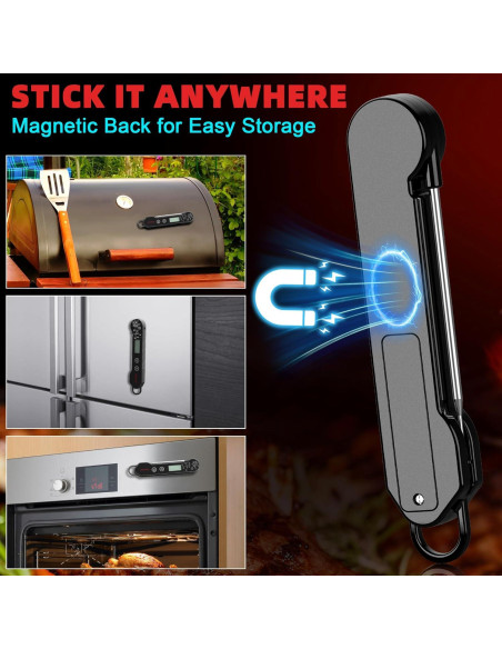 Termómetro Digital de Carne Tinerray - Lectura Rápida IP67